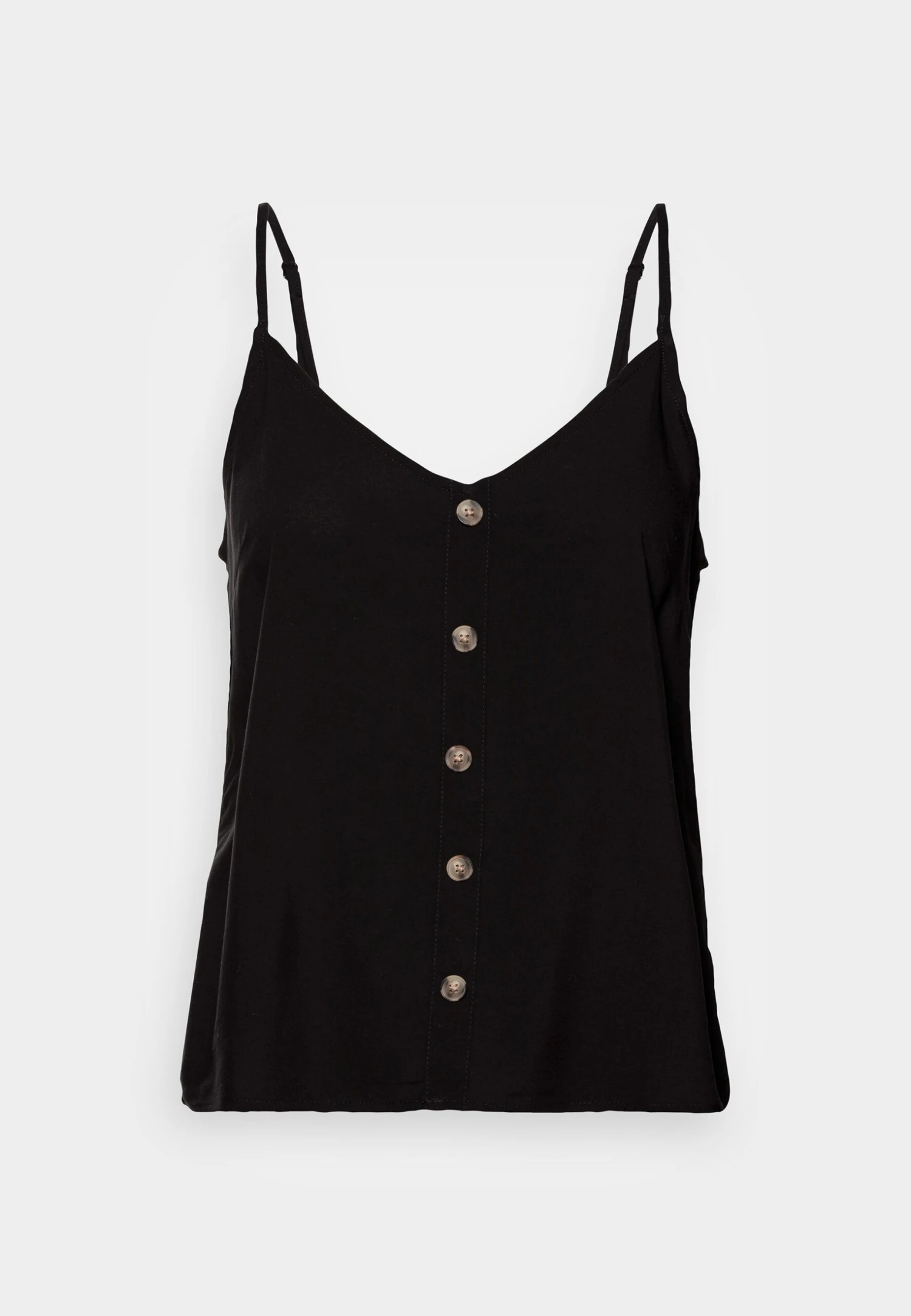 Vero Moda Vmvica Button Singlet Wvn Ga Noos - Top - Black 4 Vero Moda Vmvica Button Singlet Wvn Ga Noos - Top - Black - Afbeelding 4