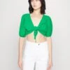 Vero Moda Vmnatali Nia Knot - Blouse - Bright Green