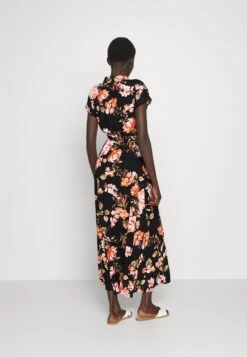 Vero Moda Tall Vmhallie Long Tie Dress - Blousejurk - Black -Vero Moda 6f34162d2130480cb79949f01dcdb212