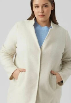 Vero Moda Curve Vmbrushedkatrine Ss23 - Halflange Jas - Oatmeal -Vero Moda 70c5f47800ee47c38f5b18a7faaa1f48