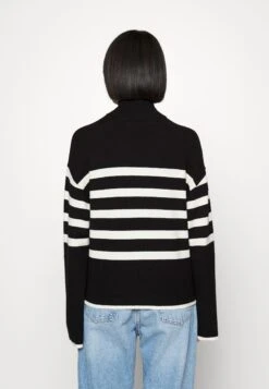 Vero Moda Petite Vmhappiness - Trui - Black/Birch -Vero Moda 737405b1e52941819f48c6a89d8f6dbd