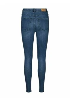 Vero Moda High Rise- Jeans Skinny Fit - Medium Blue Denim -Vero Moda 73f84e75097444b1ac2e279eb2933cf5
