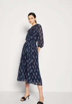 Vero Moda Vmsara 3/4 Sleeve Dress- Jurk - Navy -Vero Moda 7414c8695aff4b44801cce67d5d12308