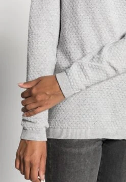 Vero Moda Vmcare Structure Ls O-Neck Ga Noos - Trui - Light Grey Melange -Vero Moda 7653e7cb791c492ea84a27aa0a6c8ffd