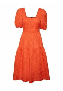Vero Moda Karreeausschnitt - Jurk - Cherry Tomato -Vero Moda 7a7a8c3ba38542ca813f982c34deaaba