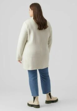Vero Moda Curve Vmbrushedkatrine Ss23 - Halflange Jas - Oatmeal -Vero Moda 7cdc14da2dd946a2982d4e2b0ef14051