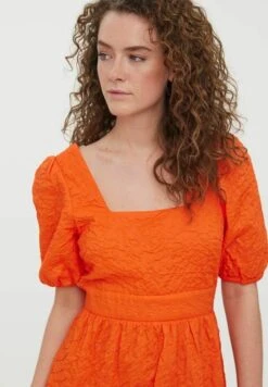 Vero Moda Karreeausschnitt - Jurk - Cherry Tomato -Vero Moda 7efa4cba66804ff6baa734e1a520f26d