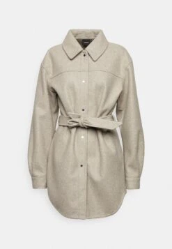 Vero Moda Tall Vmvince Jacket- Halflange Jas - Silver Mink/Melange -Vero Moda 81f6076bfbd04015a24c451a5db83d1a