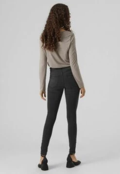 Vero Moda High Waist - Jeans Skinny Fit - Dark Grey Denim -Vero Moda 82d926a9416a470199b2a191f8fb25b2
