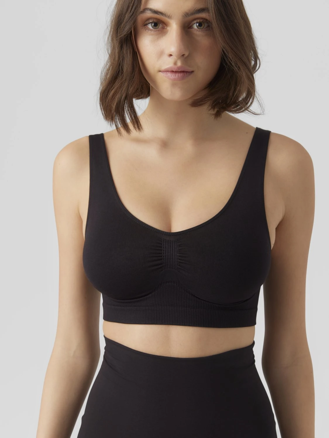 Vero Moda Vmtammy Seamless Bra 2 Pack - Bustier - Black 4 Vero Moda Vmtammy Seamless Bra 2 Pack - Bustier - Black - Afbeelding 4