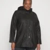 Vero Moda Curve Vmirina Sofine Coated Coat- Lichte Jas - Black