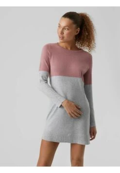 Vero Moda Gebreide Jurk - Light Grey Melange