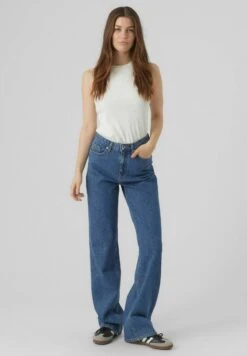 Vero Moda High Waist - Flared Jeans - Medium Blue Denim -Vero Moda 87afc3cfd00a4c82b961dc3059b41c2c