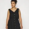 Vero Moda Curve Vmbumpy Short Dress - Jurk - Black