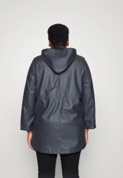 Vero Moda Curve Vmmalou Coated Jacket - Parka - Asphalt -Vero Moda 8b0bc678a5234fdda18a2a722def3a64