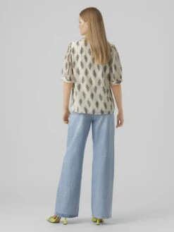 Vero Moda Vmsara V Neck - T-Shirt Print - Birch -Vero Moda 960231939b674cb480f978a0312af256