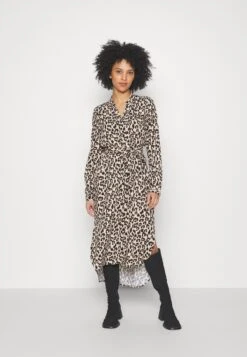 Vero Moda Petite Vmeasy Long V Neck Shirt Dress - Blousejurk - Irish Cream