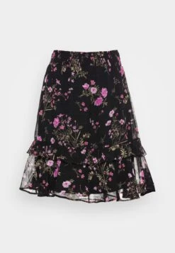 Vero Moda Vmrosa Smock Skirt - Minirok - Black/Pink -Vero Moda 9a990634ae81433d9432d83759d7ea44