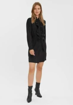 Vero Moda Mini Gerüschtes- Jurk - Black -Vero Moda 9adb75e6bcc7402caf18854bce33a01a