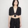 Vero Moda Vmnatali Nia Knot - Blouse - Black