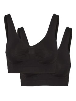 Vero Moda Vmtammy Seamless Bra 2 Pack - Bustier - Black 9 Vero Moda Vmtammy Seamless Bra 2 Pack - Bustier - Black -Vero Moda 9b7ff6e961014a178a4c04c573fb366d