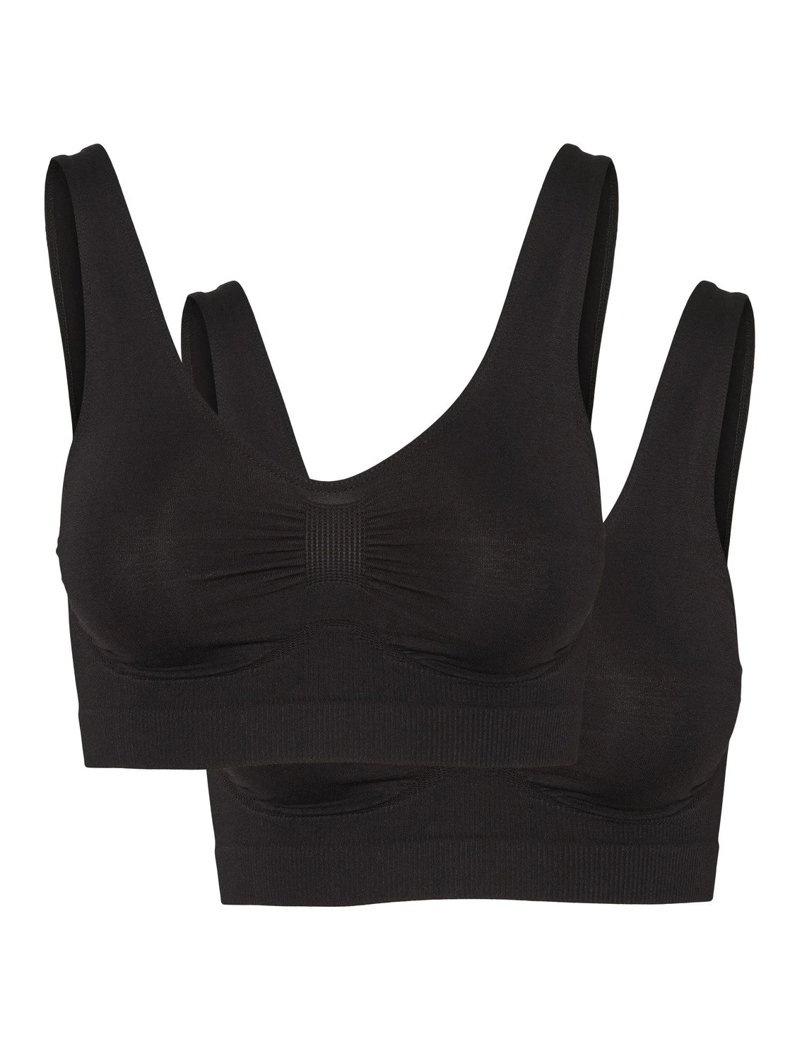 Vero Moda Vmtammy Seamless Bra 2 Pack - Bustier - Black 5 Vero Moda Vmtammy Seamless Bra 2 Pack - Bustier - Black - Afbeelding 5