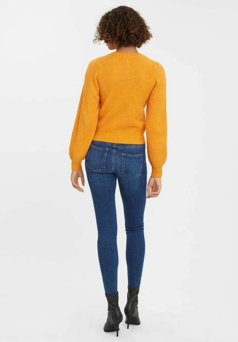 Vero Moda Puffarmel - Trui - Orange Pepper 3 Vero Moda Puffarmel - Trui - Orange Pepper - Afbeelding 3