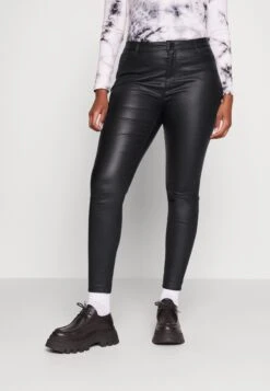 Vero Moda Curve Vmeven Smooth Coated - Broek - Black