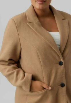 Vero Moda Curve Vmblaza Long Curve - Mantel - Tigers Eye -Vero Moda a42b9f2702d64a4ca198217db11dea87