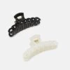 Vero Moda Vmbree Hair Claw 2 Pack - Haaraccessoire - Black/Cream