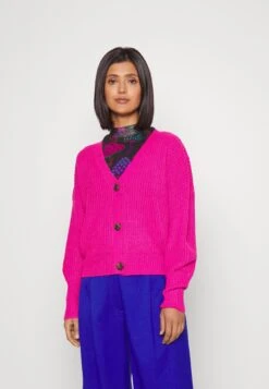 Vero Moda Vmlea Ls V Neck Cuff Noos - Vest - Pink Yarrow