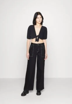 Vero Moda Vmnatali Nia Knot - Blouse - Black -Vero Moda ac8839e0a588424c871b22357ea84ab7