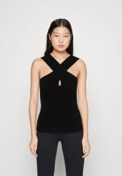 Vero Moda Vmgloria Cross Over Strap - Top - Black