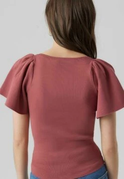 Vero Moda Vmginny V Neck - T-Shirt Basic - Dry Rose -Vero Moda af2af7caf21243d2886d2dc00c34ffd0