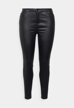 Vero Moda Curve Vmeven Smooth Coated - Broek - Black -Vero Moda b935f977c0c04c96a95683e43349ca29