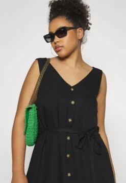 Vero Moda Curve Vmbumpy Short Dress - Jurk - Black -Vero Moda bb96a76d6814499486cb14f1e2395650
