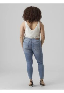 Vero Moda Curve Vmlydia Skinny Destr Plus Size- Jeans Skinny Fit - Medium Blue Denim -Vero Moda c399c51c0da44c2a8b0cd019af51a6c6