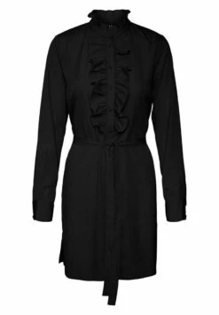 Vero Moda Mini Gerüschtes- Jurk - Black -Vero Moda c3b9bca453ac4afb8a81df427cbb3782