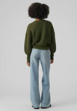 Vero Moda Vmlea Ls V Neck Cuff Noos - Vest - Rifle Green -Vero Moda c563a6d43a6c4ce39a11c3123ed6b274