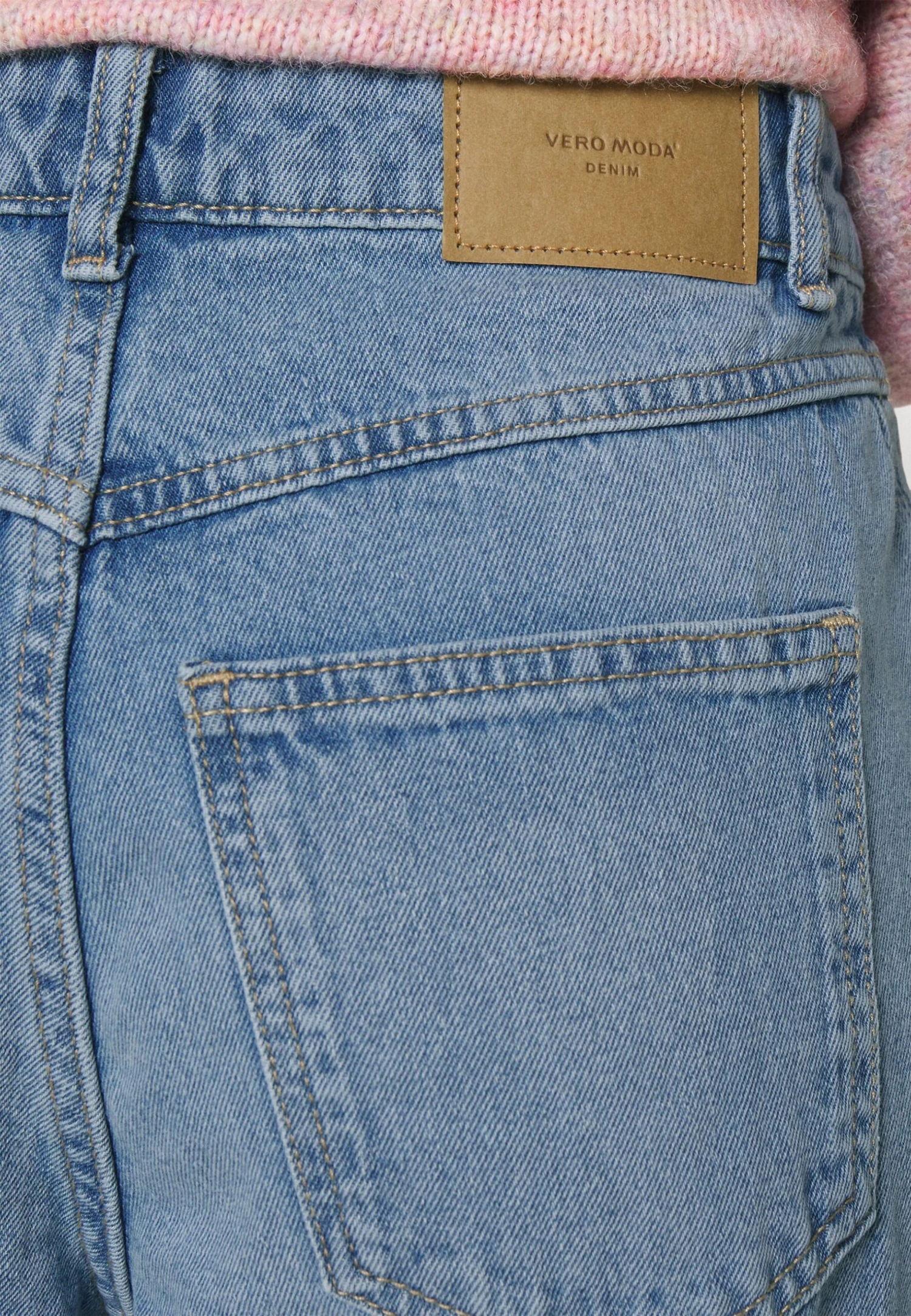 Vero Moda Petite Vmkithy Loose - Straight Leg Jeans - Medium Blue Denim 6 Vero Moda Petite Vmkithy Loose - Straight Leg Jeans - Medium Blue Denim - Afbeelding 6