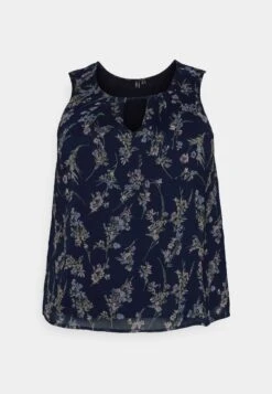 Vero Moda Curve Vmsmilla - Blouse - Navy Blazer/Vega -Vero Moda cc621b1c81894366b8e2387258d42c8f