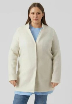 Vero Moda Curve Vmbrushedkatrine Ss23 - Halflange Jas - Oatmeal