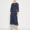 Vero Moda Vmsara 3/4 Sleeve Dress- Jurk - Navy