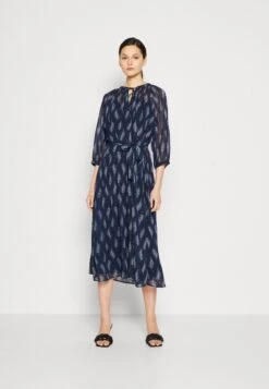 Vero Moda Vmsara 3/4 Sleeve Dress- Jurk - Navy