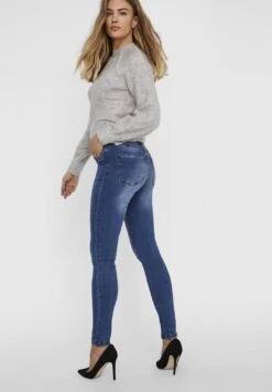 Vero Moda Vmtanya Piping - Jeans Skinny Fit - Medium Blue Denim -Vero Moda d21336c0f7344decbc36597aea154729