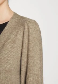 Vero Moda Vmrubellefile Long Cardigan - Vest - Silver Mink/Melange -Vero Moda d34296f27bad448d935e25ebb22da0f3