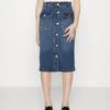 Vero Moda Vmperry Skirt - Kokerrok - Medium Blue Denim