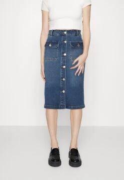 Vero Moda Vmperry Skirt - Kokerrok - Medium Blue Denim