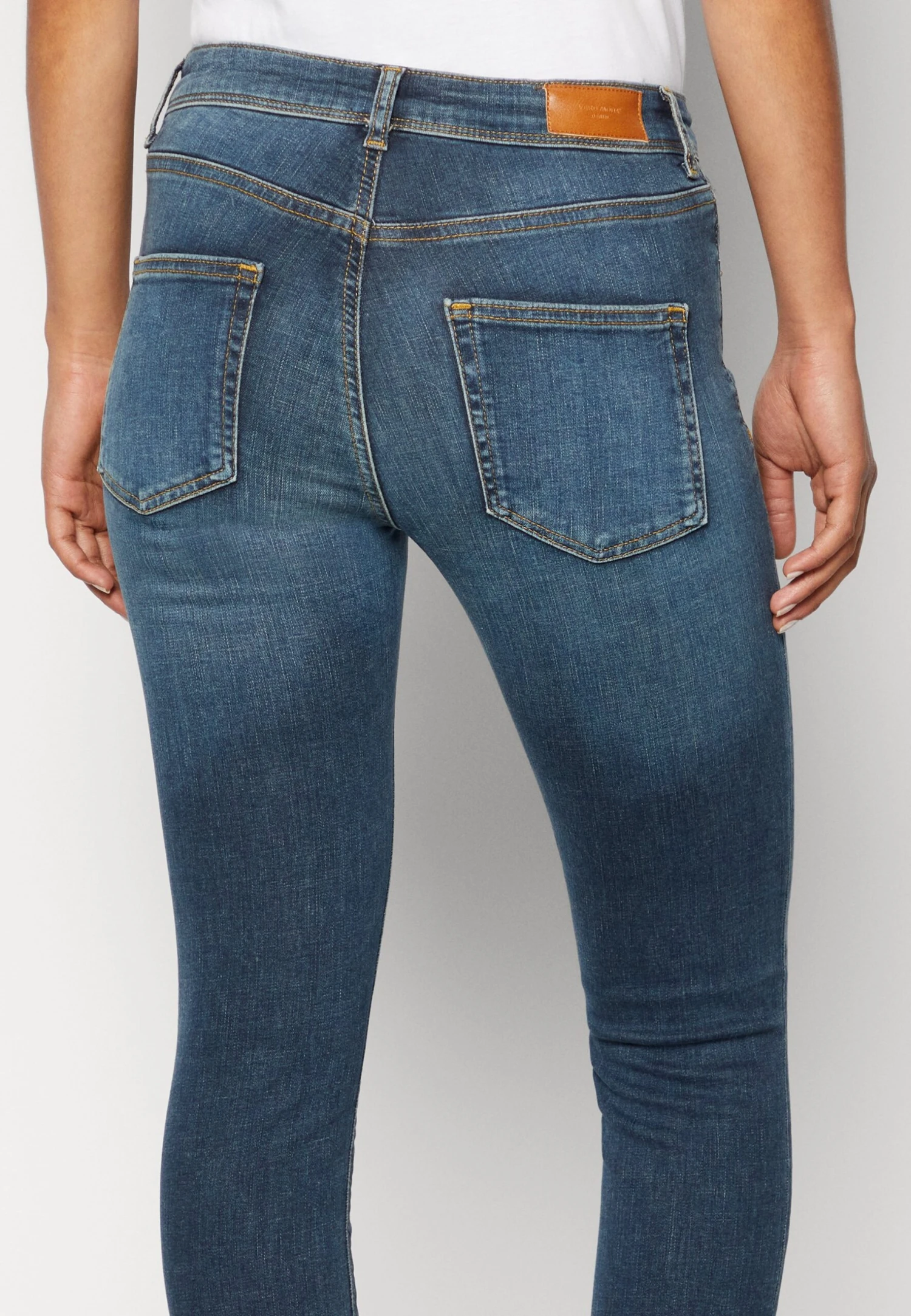 Vero Moda Vmlux Mid Rise - Jeans Skinny Fit - Dark Blue Denim 6 Vero Moda Vmlux Mid Rise - Jeans Skinny Fit - Dark Blue Denim - Afbeelding 6