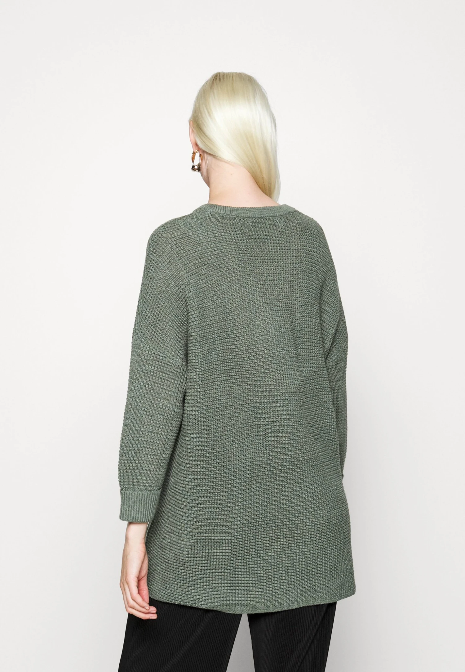 Vero Moda Tall Vmleanna V Neck Long - Trui - Laurel Wreath 3 Vero Moda Tall Vmleanna V Neck Long - Trui - Laurel Wreath - Afbeelding 3